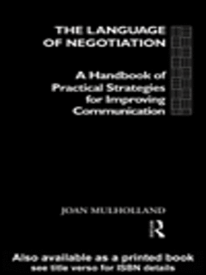 cover image of The Language of Negotiation